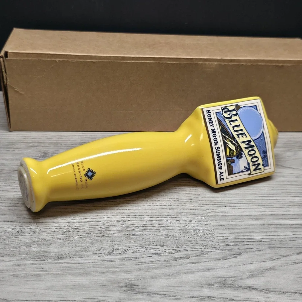 Ceramic Blue Moon Honey Moon Summer Ale Beer Tap Handle - 10